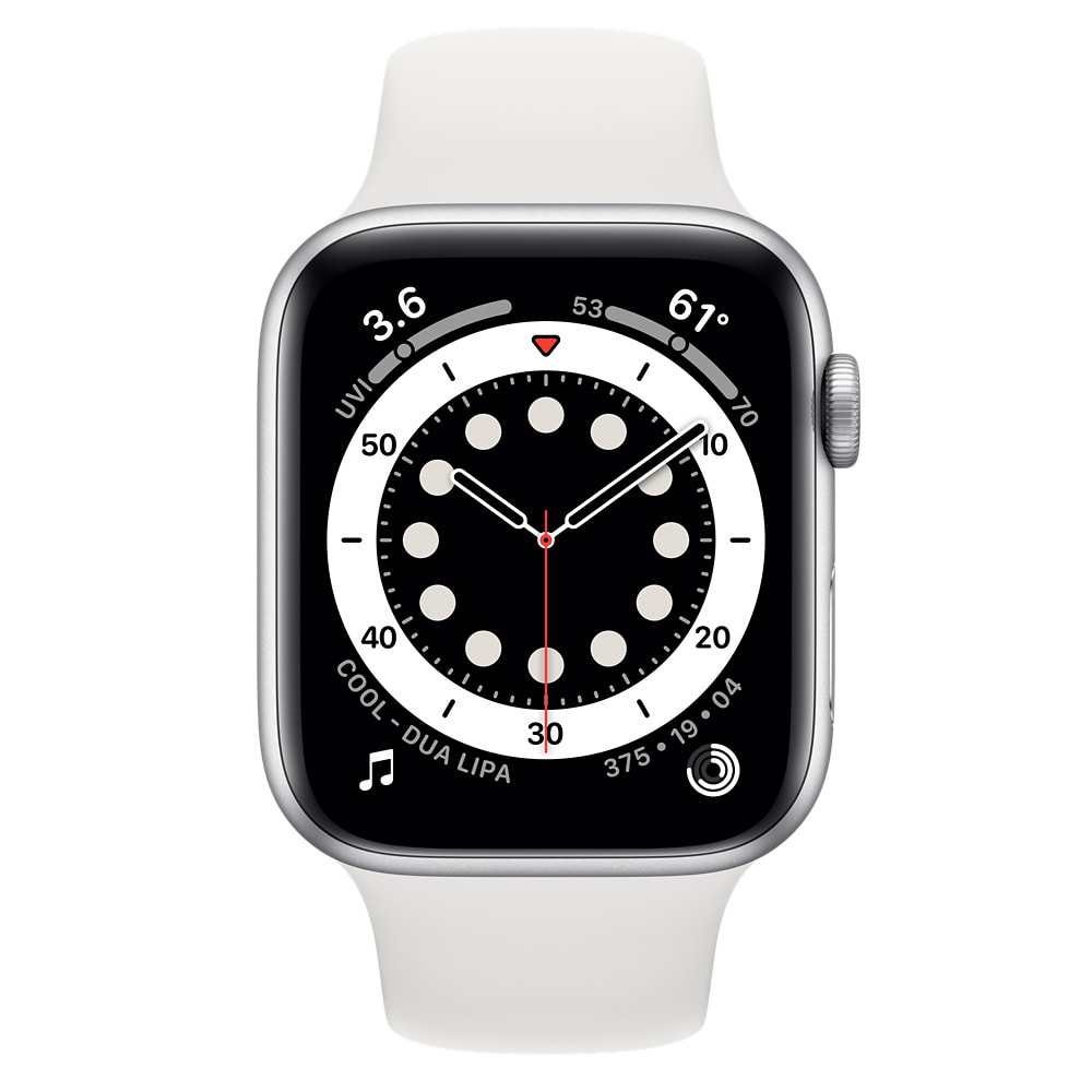 apple watch s6 44mm Silber Vorderseite