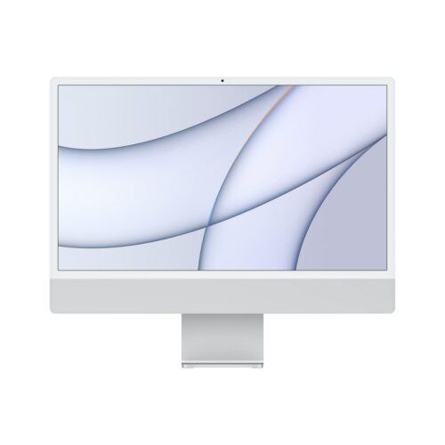 Neuer Originalverpackter iMac 24″ (2021) 4.5K True Tone Retina Apple M1 256GB SSD 8GB RAM Mac OS Ventura Silber (Geöffnet)