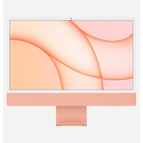 Neuer Originalverpackter iMac 24″ (2021) 4.5K True Tone Retina Apple M1 256GB SSD 8GB RAM Mac OS Ventura Orange (Geöffnet)